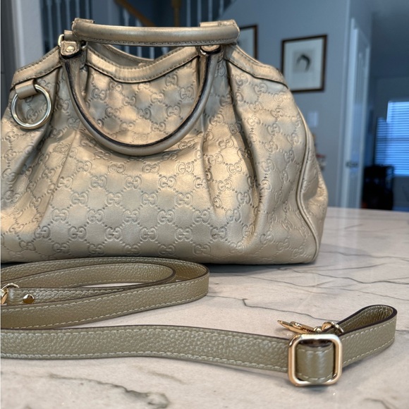 GUCCI Guccissima Sukey GG Tote Bag Handbag Leather
Champagne Gold Beige - Picture 8 of 16